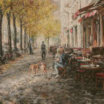 Brunch im Herbstsonnenschein // München-Haidhausen // 70 x 80 cm // verkauft