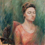 DIE LAUSCHENDE // 50 x 50cm