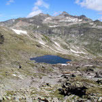 Lago di Schenadüi 2579 m durante la salita al Schenadüi