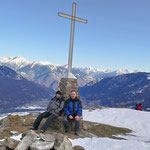 Chico e io sulla Cima di Medeglia 1260 m