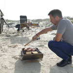 Grillen am Strand: