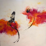 Hummingbirds, Canvas 80x80x4