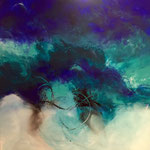 Deep Blue Sea, Canvas 80x80x4
