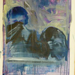 Sie wollten unerkannt bleiben, Ölpapier, 1989, 81 x 107 cm