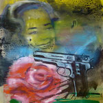 Sex 'n' Crime, 1988, Mischtechnik auf LW, 120 x 160 cm