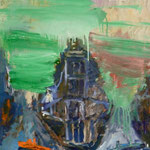 Brüsseler Schiffe, 1989, Mischt./LW, 65 x 74 cm