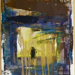 Durchgang, Ölpapier, 1988, 46 x 69 cm