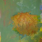 Pferdekopf, 1996, Mischtechnik/LW, 125 x 160 cm