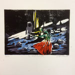 Moondance, Farblinol, 1986, ca. 40 x 50 cm, noch 3