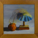 Apfel+ Hütchen, 2001, Hgl, 54 x52 cm, 280,-€