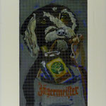 Jägermeister, 2007, Hinterglasmalerei auf Industrieglas, 43 x 61 cm, 300,--€