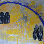 Paar,Mischt./LW, 1992, 160 x 120 cm