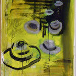 Hüte, Ölpapier, 1988, 90 x 113 cm
