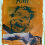Fun, Ölpapier, 1988, 56 x 71 cm