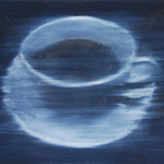 Tasse, 2002, Öl/LW, 100 x 76 cm