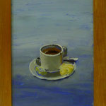 Tasse auf Blau, 2001, Hgl, 32x47 cm, 170,-€