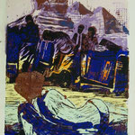 Erinnerung, Farblinol, 1989, Aufl. 16, 53 x 79 cm
