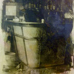 Bar Espagna, 1991 Mischtenik/Fotoemulsion/LW, 70 x 100 cm