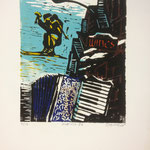 O.T., Farblinol, 1986, ca. 37 x 50 cm, noch 3