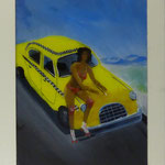 NY-Taxi, 1983, Hgl, 44 x56 cm,  300,-€