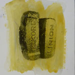 Rekord Union, Fotoemulsion und Lack, 1992 ca 35 x 48 cm