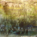 Gruppenbild, 1988, Mischt./Fotoemulsion/LW, 138 x 100,