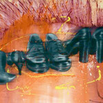 3 Paar Schuhe, 1993, Mischt/LW, 160 x 120 cm,