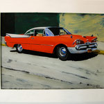 Traumwagen rot, 2011, Hgl, 77 x 60 cm, 600,-€