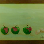 Äpfel & Eier, 1998, Hgl, 65 x 46 cm, 350,-€