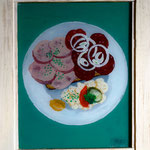 Schlachtplatte, 2010, Hgl, 47 x 57 cm, 300,-€