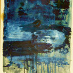 Meteorit, Ölpapier, 1989, 80 x 108 cm