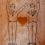 Gute Nachricht, 1994, Mischt./LW, 81 x 100 cm