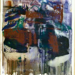 Telefone, Ölpapier, 1988, 51 x 68 cm