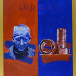 Ludwig, 1991, Hgl, 43 x53 cm, 280,-€, Aus der Serie "Freunde und Bekannte"