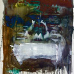 Tischtuch, Ölpapier, 1988, 88 x 114 cm