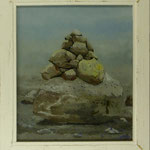 Steinhaufen, 2010, Hgl, 53 x 60 cm, 420,-€