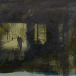 Savingyplatz, DGN, 1991, Mischt./Fotoemulsion/LW, 100 x 70 cm, 450,--€