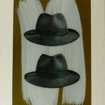 2 Herrenhüte, 2012,Hgl, 56 x 75 cm, 550,-€