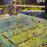 Flipper, 1989, Mischt./LW, 110 x 140 cm