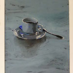 Tasse blau, 2003, Hgl, 44x57 cm, 280,-€
