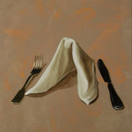 Serviette, 2005, Mischtechnik auf LW, 66 x 98 cm