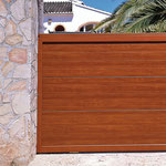 puerta corredera acanalada