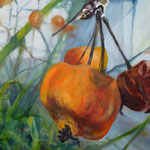 Winteräpfel II, Acryl auf Leinwand, 40x50 cm, 2019
