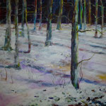 Im Kottenforst, Acryl auf Leinwand, 80x100 cm, 2013 (verkauft)