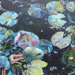 Am Teich, Acryl auf Leinwand,  60x80, 2020