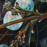 Knallerbsen II, Acryl auf Leinwand, 40x30 cm, 2020