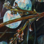 Knallerbsen II, Acryl auf Leinwand, 40x30 cm, 2020