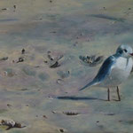Am Strand, Acryl auf Leinwand, 80x100