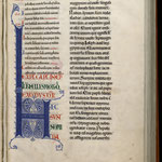 Ms. 27 tome 1 f° 62 Bible de Clairvaux – Initiale ornée (12e siècle) © Médiathèque du Grand Troyes 