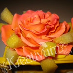 Große Rose aus Blütenpaste